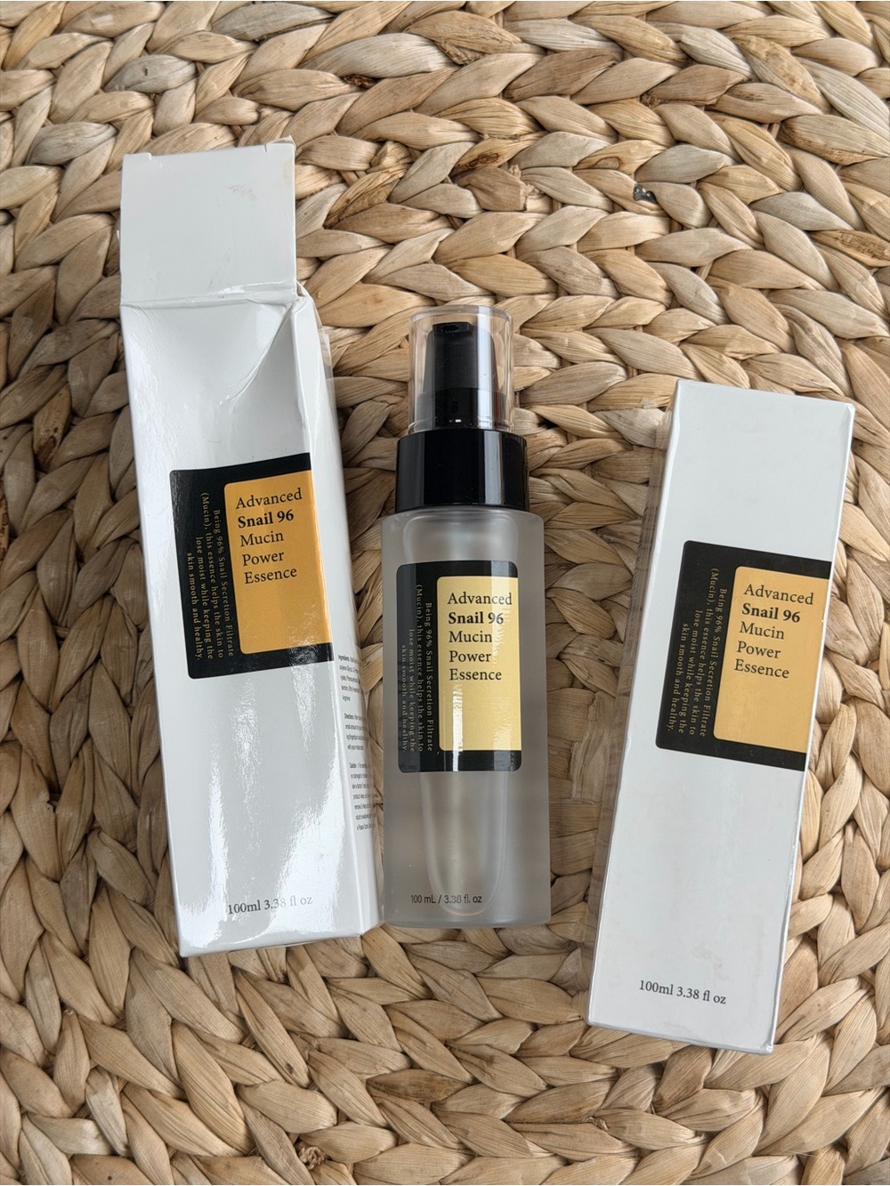 NIB COSRX Advanced Snail 96 Mucin Power Essence 100 mL (2 Pack)